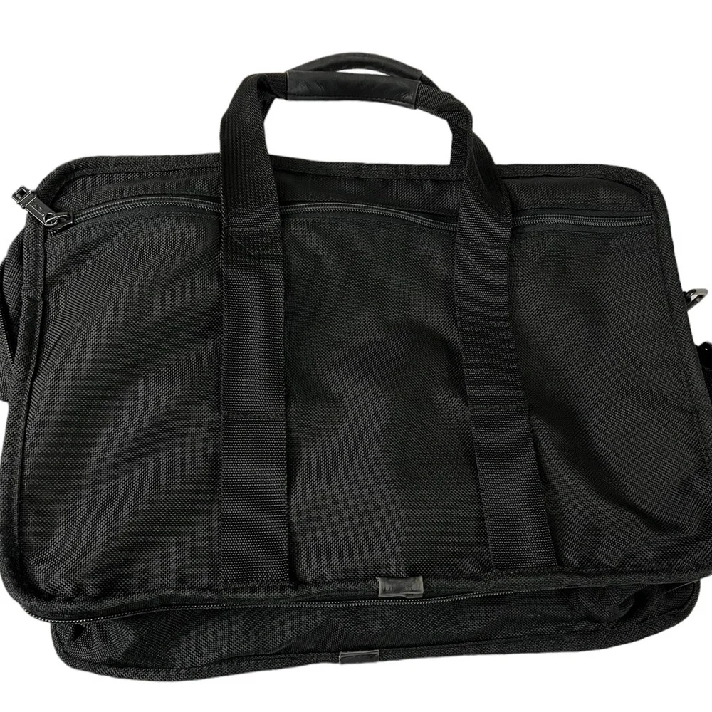 TUMI Slim Expandable Deluxe Portfolio Briefcase Messenger Bag Travel Carry-On